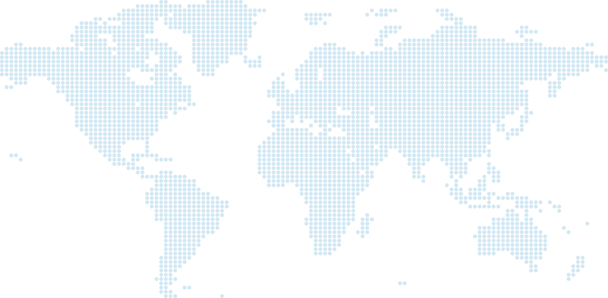World map showing server locations
